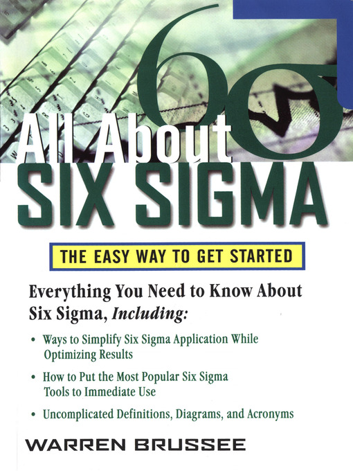 Title details for All About Six Sigma by Warren Brussee - Wait list